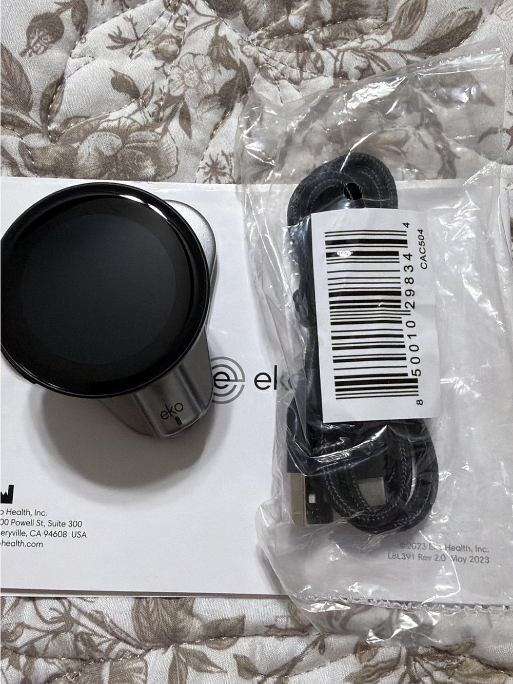 Eko Smart Stethoscope Accessory - Black/Silver